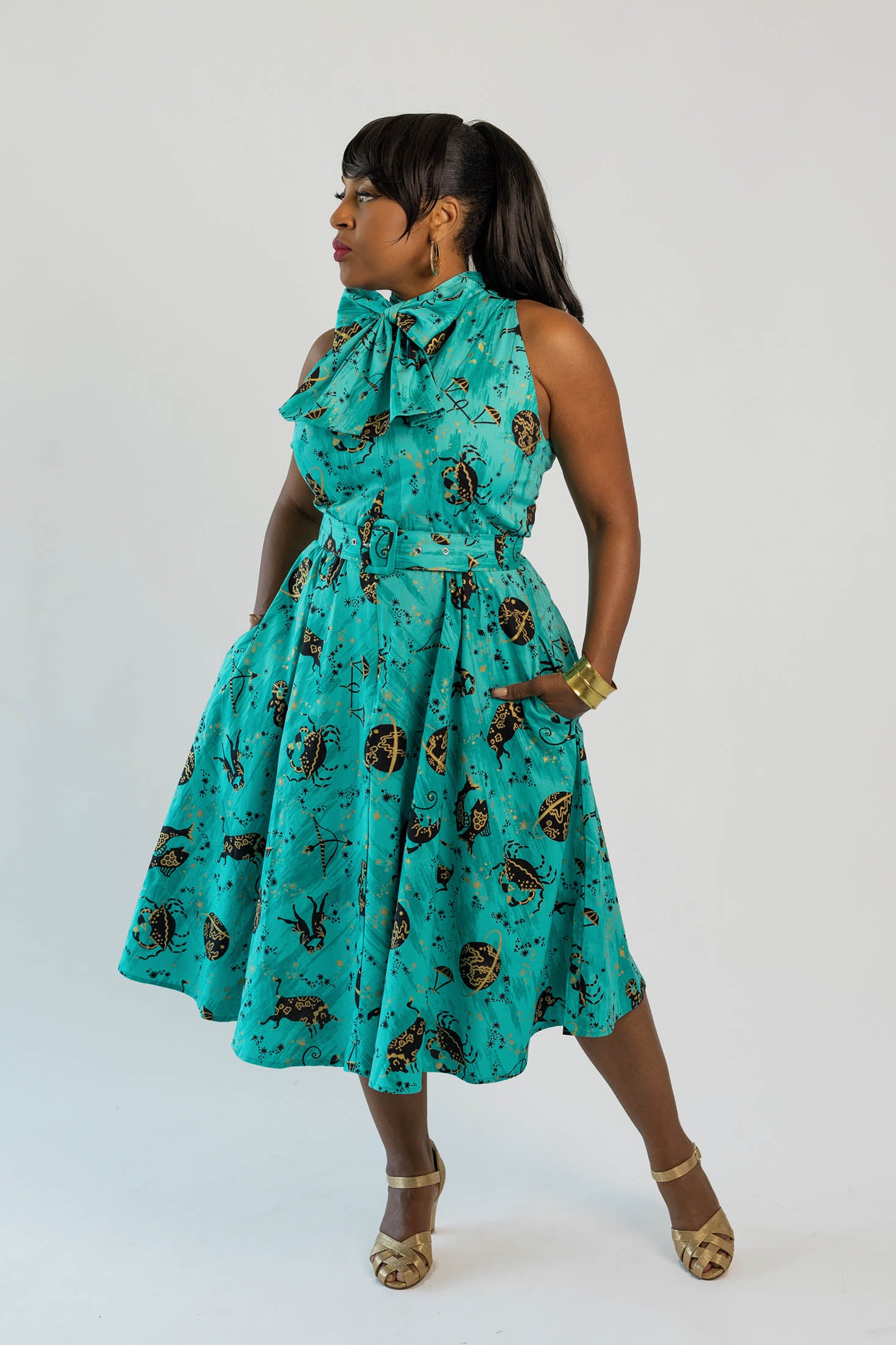 blue astrology dress Celestial Blue Prom Dress for 2025