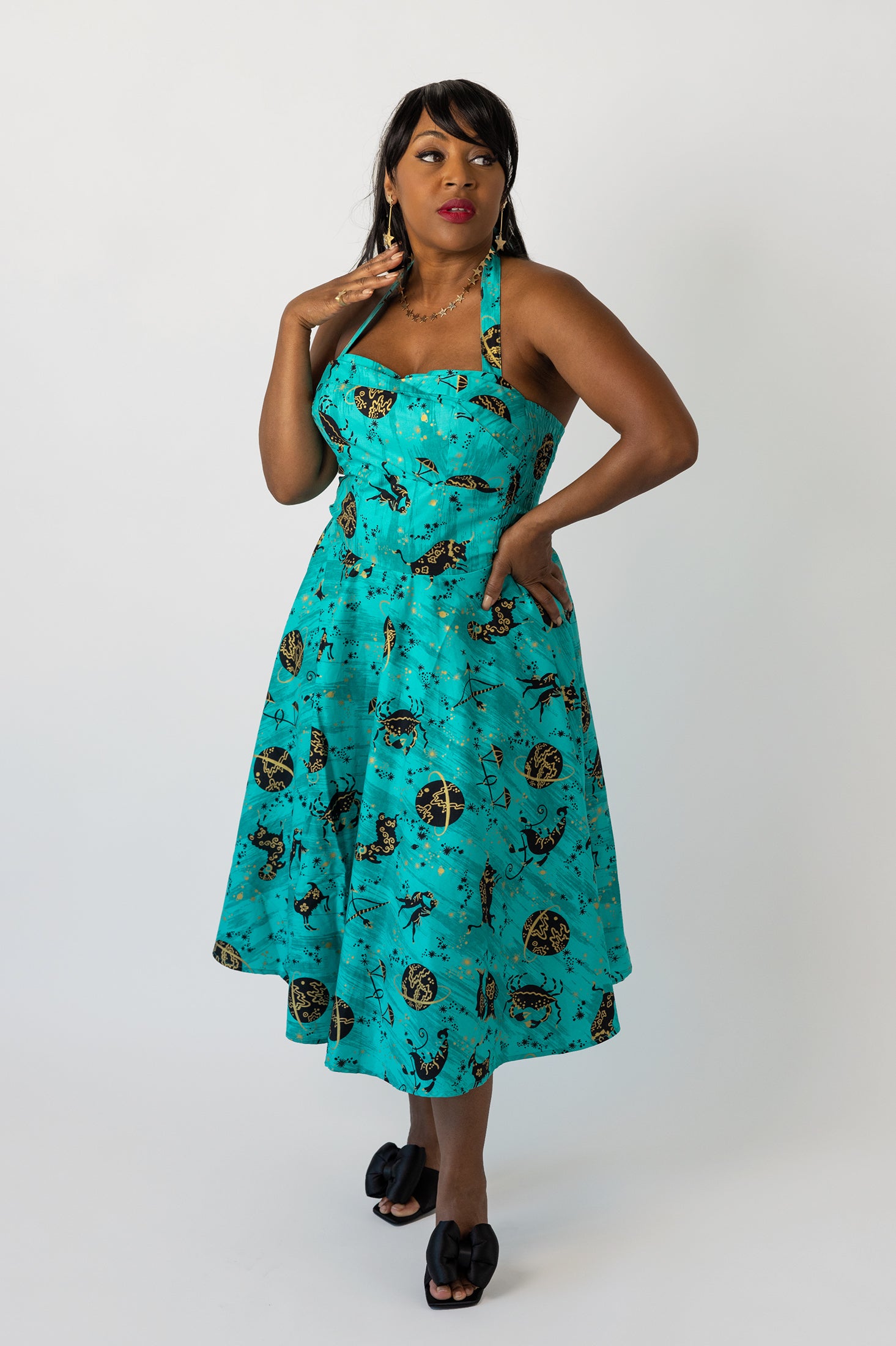 blue astrology dress Trixie Dress - Astrology