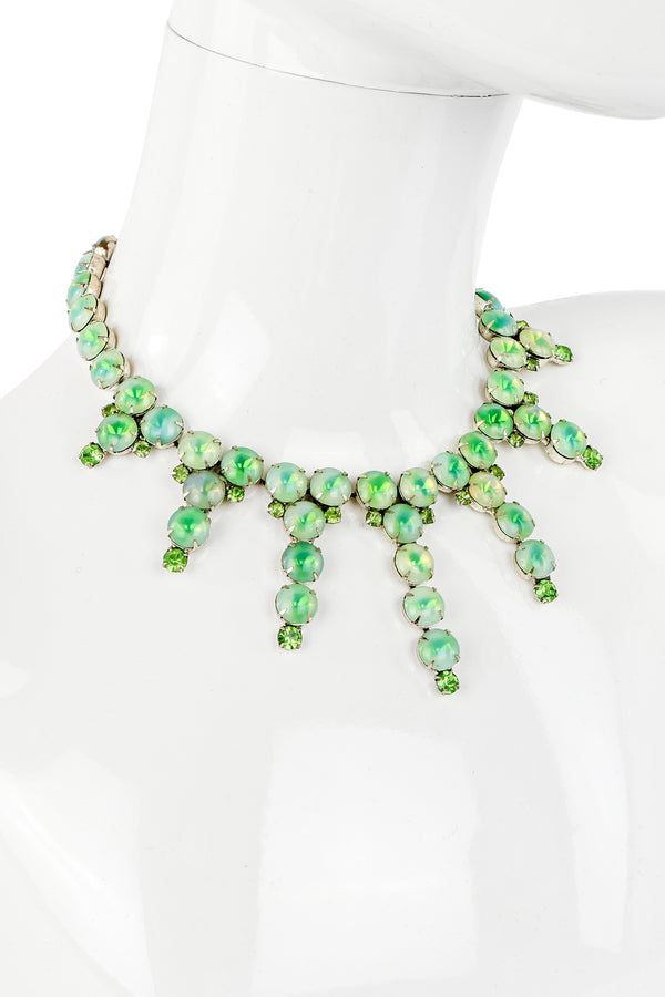 De Luxe Cloudy Green Necklace