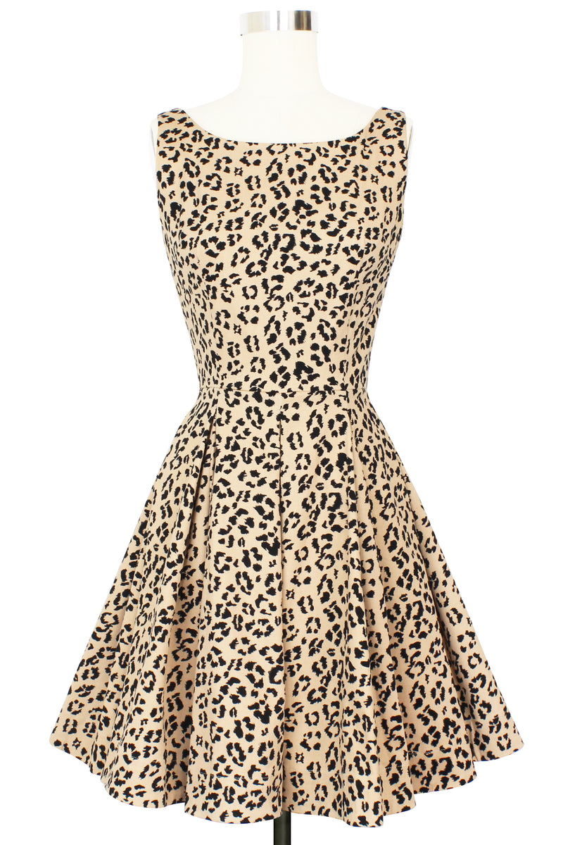 Audrey Mini Dress - Caramel Cat - Final Sale