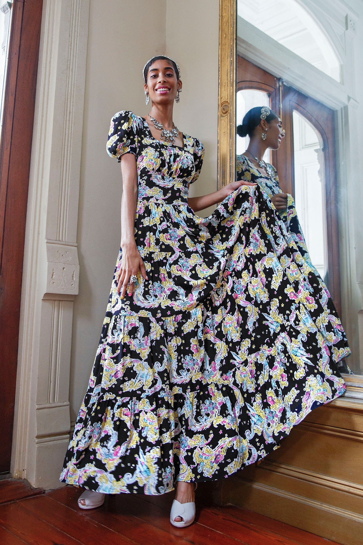 Long Cottage Dress - Cinderella - Final Sale (In Store) - 2 Long Cottage Dress - Cinderella - Final Sale (In Store) - 2