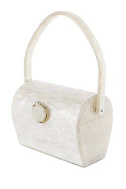 Vintage Wilardy White Lucite Bag