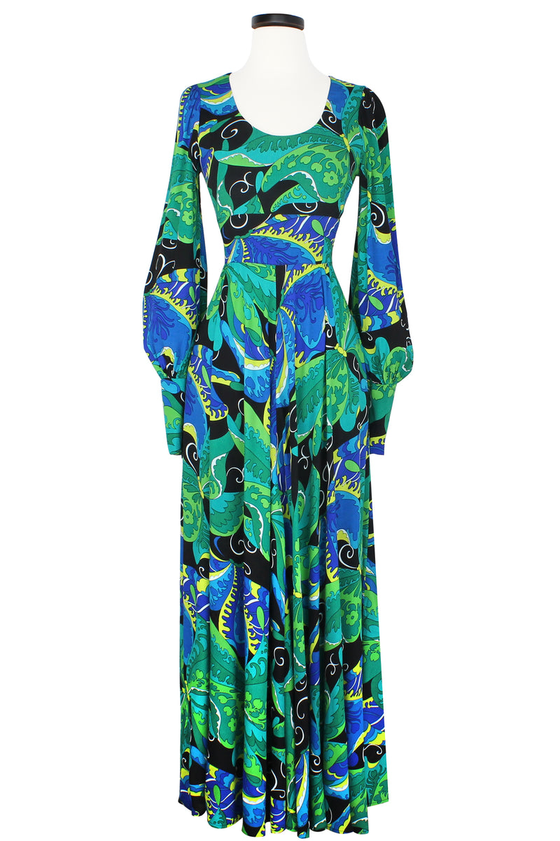 Tuesday Long Dress - Psychedelic Butterflies