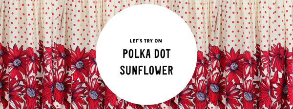 Let's Try On Polka Dot Sunflower