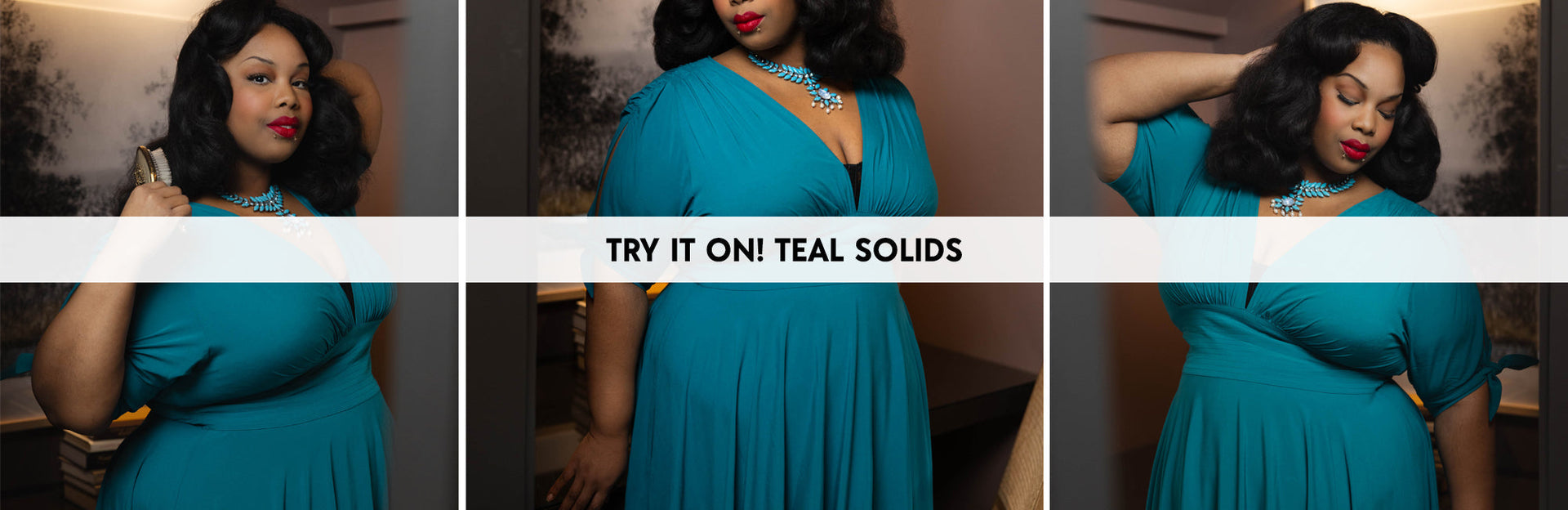 Collection Try On: Teal Solids
