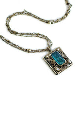 Sweet Romance Bronze Intaglio Book Locket