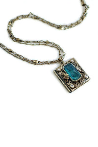 Sweet Romance Bronze Intaglio Book Locket