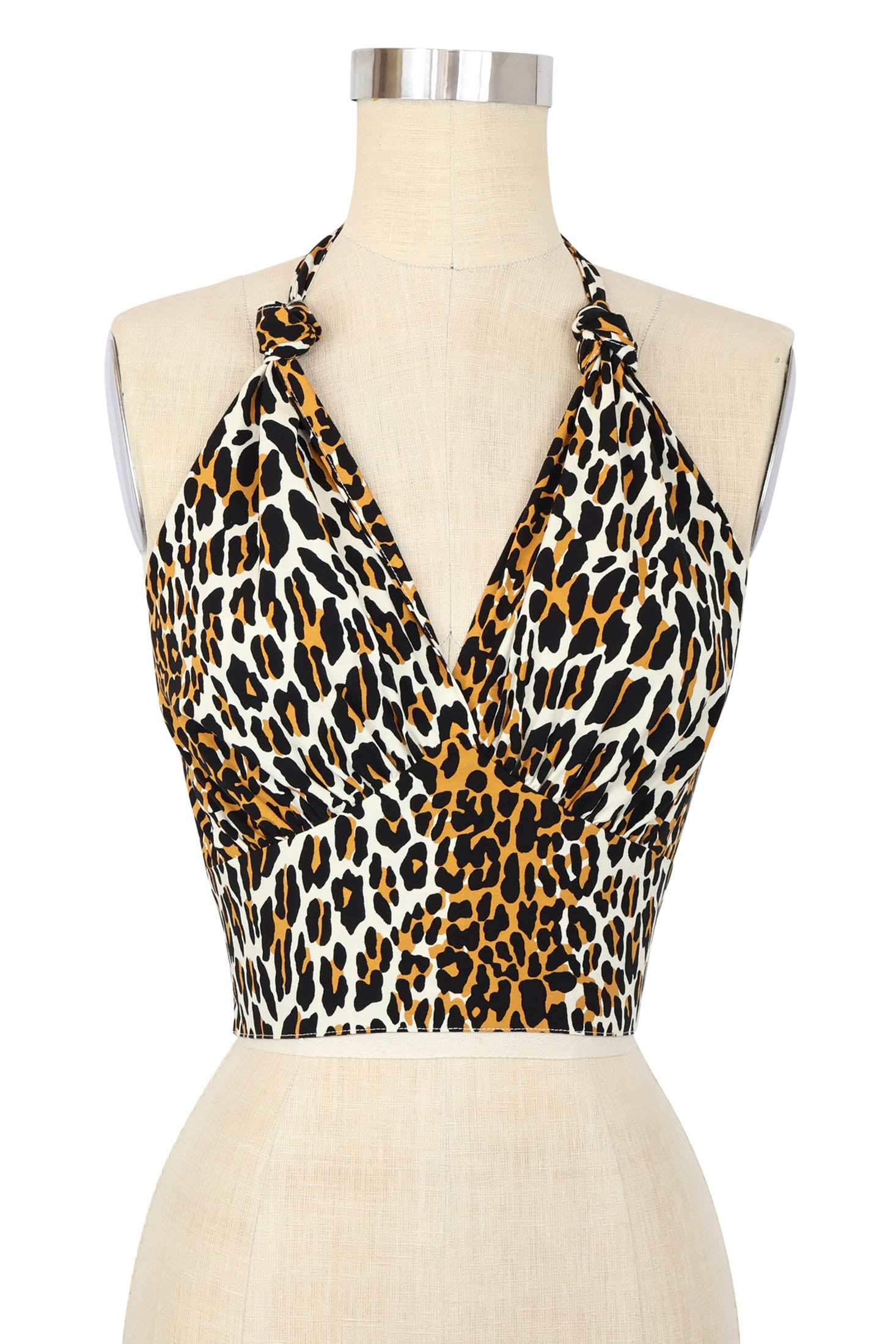 Dottie Blouse - 50's Leopard