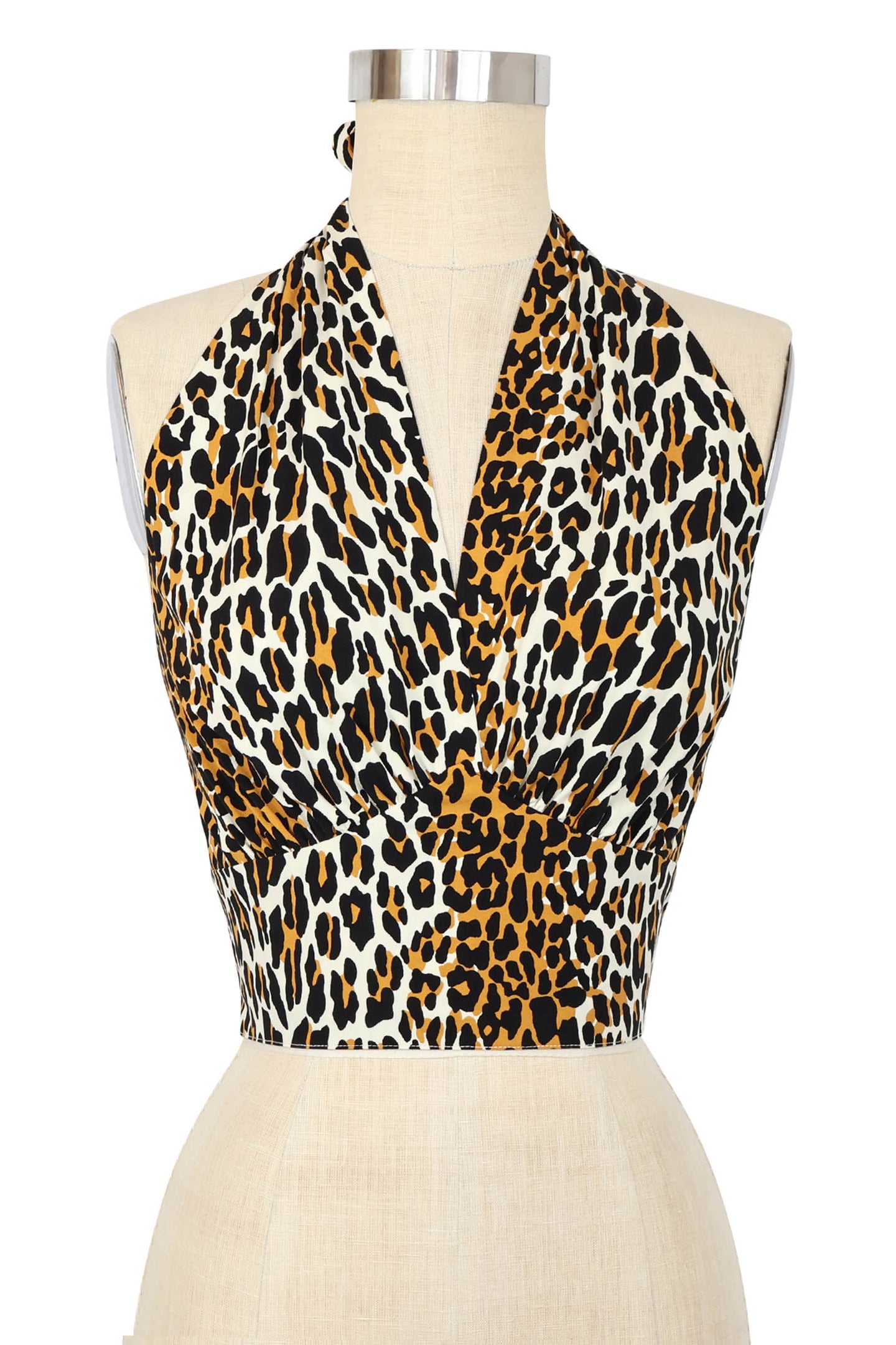 Dottie Blouse - 50's Leopard