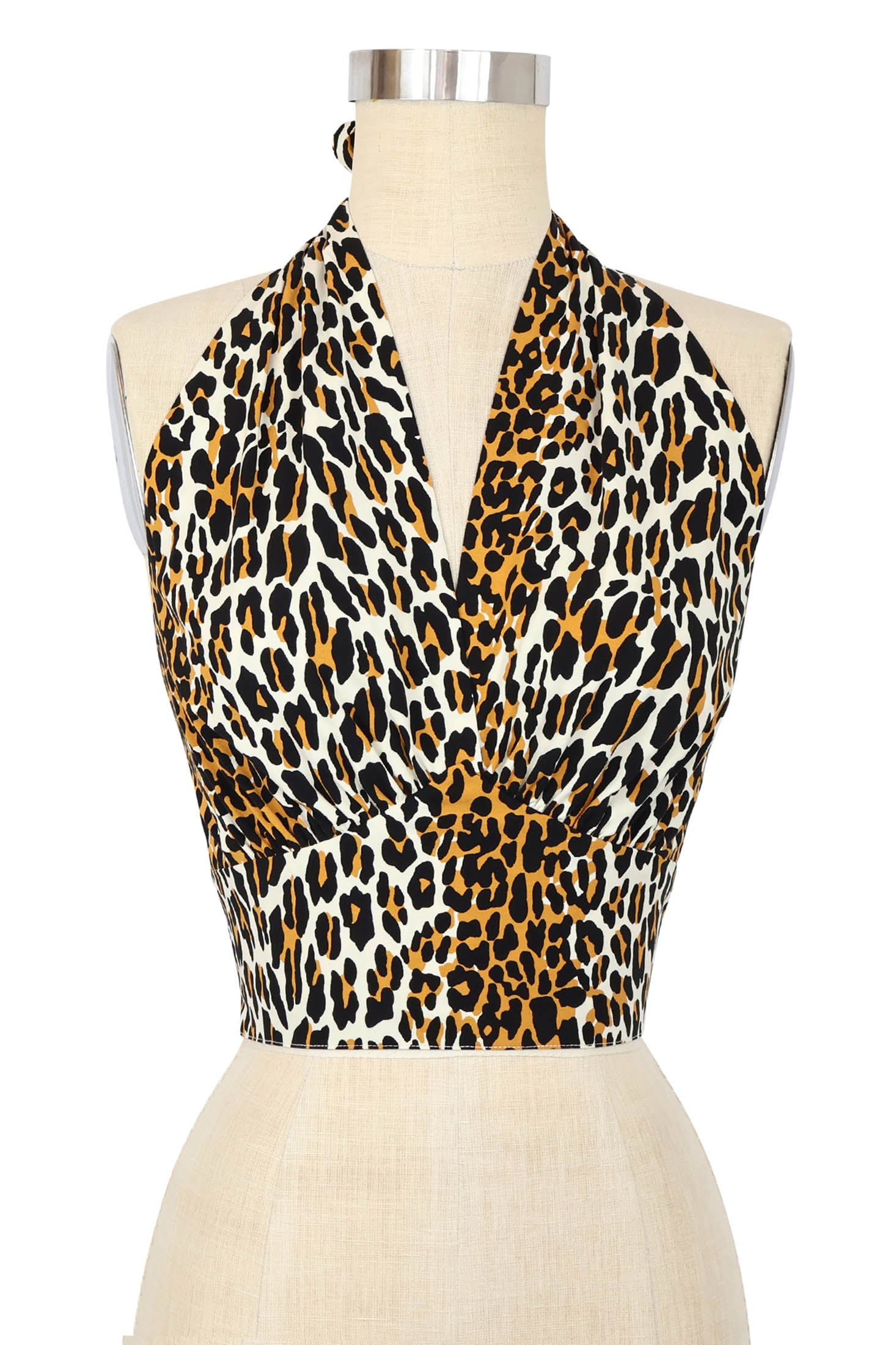 Dottie Blouse - 50's Leopard