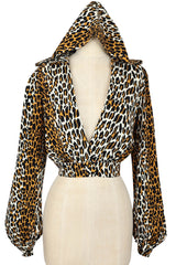 30's Hooded Jacket - 50's Leopard
