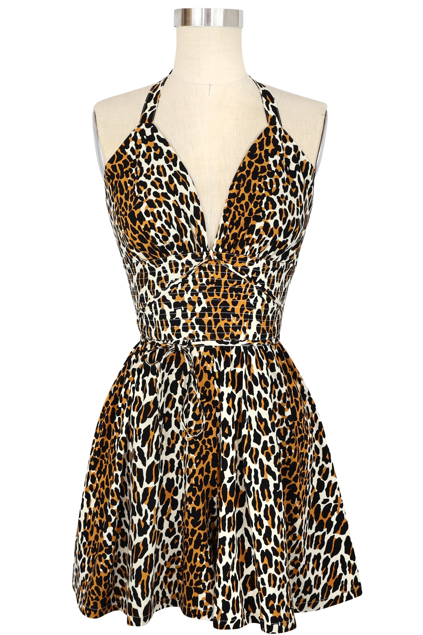 Minda Romper - 50's Leopard