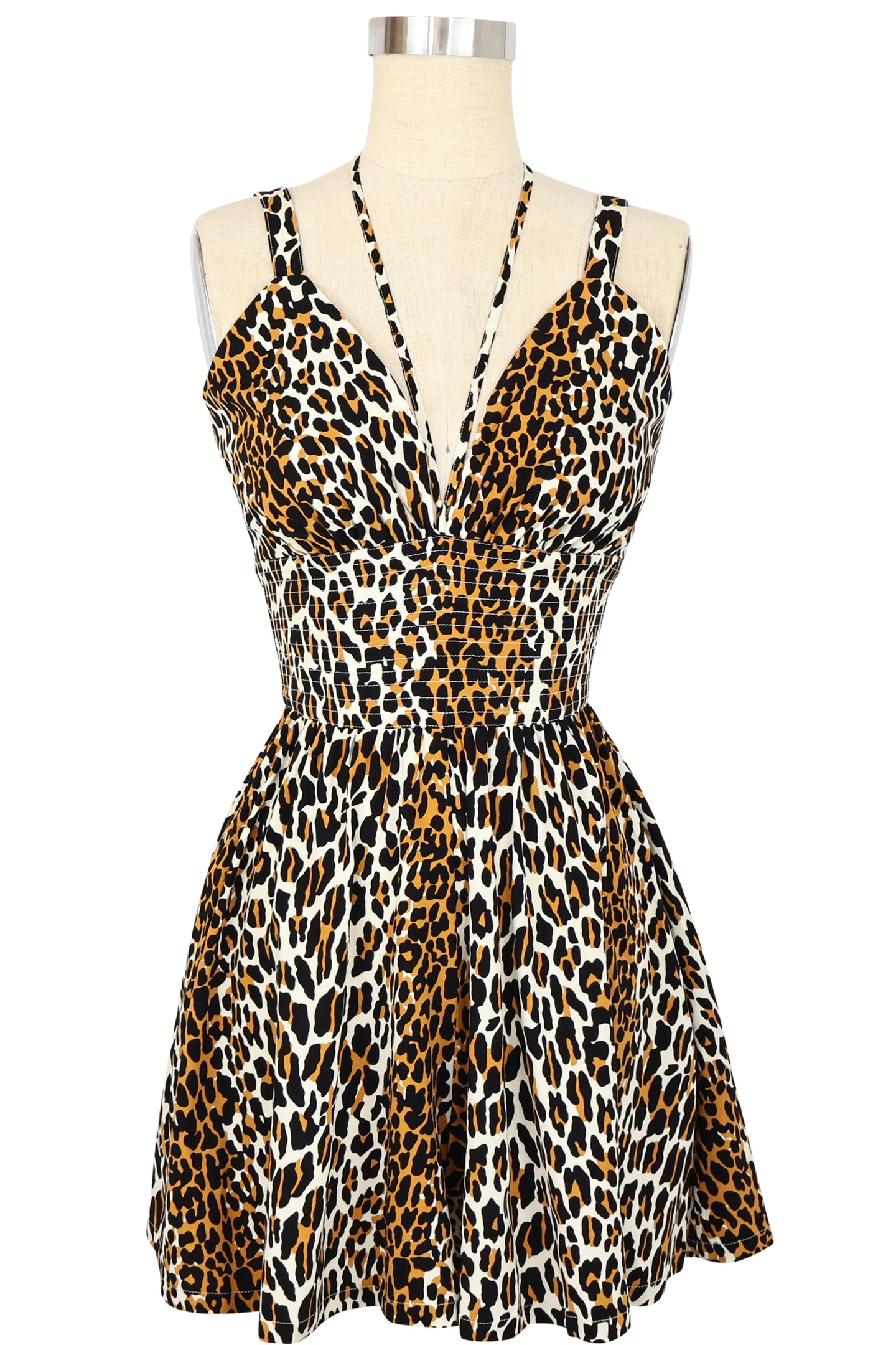 Minda Romper - 50's Leopard