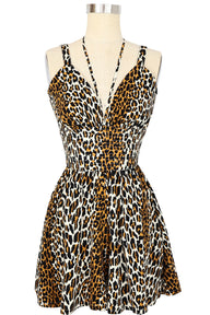 Minda Romper - 50's Leopard