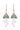 NoMonet Flower Fairy Painted Delicate Flower Earrings W/ Crystals