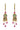 NoMonet Flower Fairy Painted Whimsical Celtic Earrings with Crystals