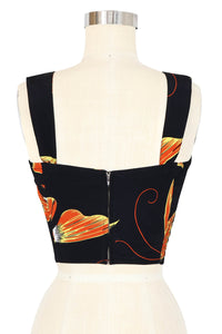 Button Front Hottie Top - Adrian Butterfly