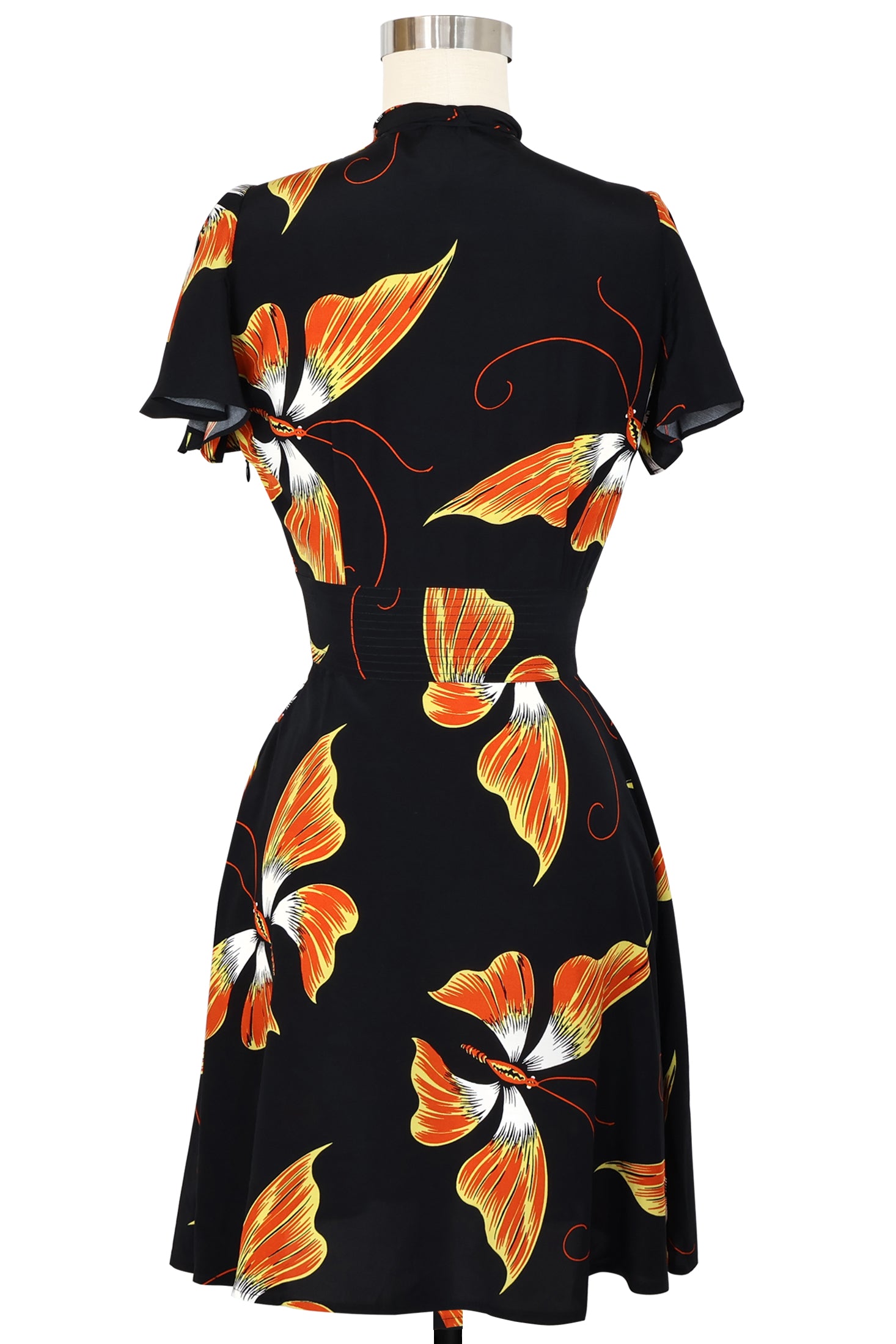 Flutter Sleeve Ashley Mini Dress - Adrian Butterfly