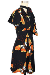 Flutter Sleeve Ashley Mini Dress - Adrian Butterfly