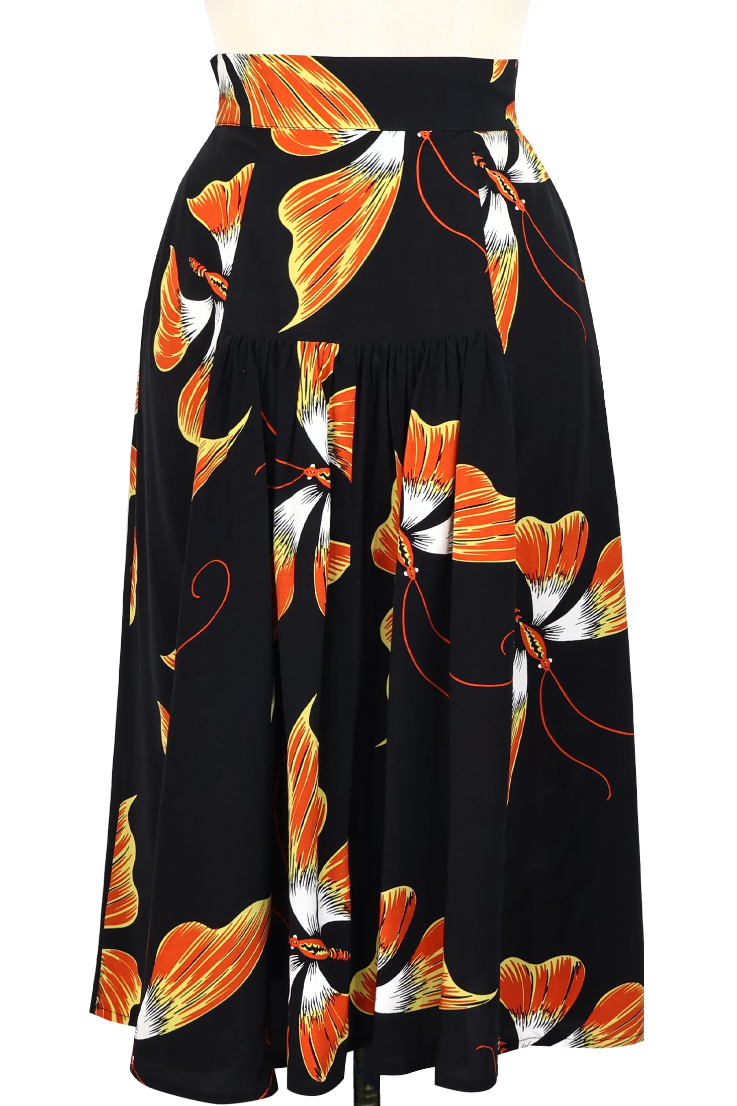 Gathered Back Skirt - Adrian Butterfly