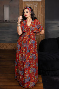 Caftan Dress - Art Deco Swirls
