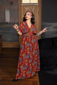 Caftan Dress - Art Deco Swirls