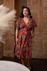 Sylvia Dress - Art Deco Swirls