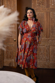 Sylvia Dress - Art Deco Swirls