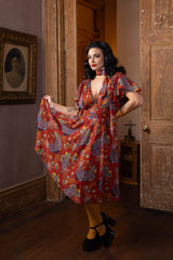 Sylvia Dress - Art Deco Swirls