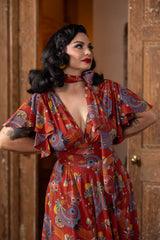 Sylvia Dress - Art Deco Swirls