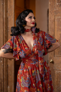 Sylvia Dress - Art Deco Swirls