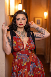 Toulouse Dress - Art Deco Swirls