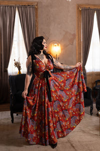 Toulouse Dress - Art Deco Swirls