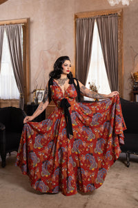 Toulouse Dress - Art Deco Swirls