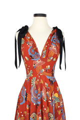 Toulouse Dress - Art Deco Swirls