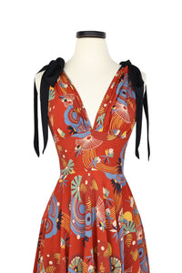 Toulouse Dress - Art Deco Swirls