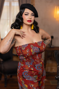 Tube Top - Art Deco Swirls