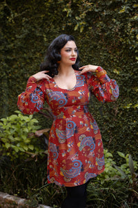 Tuesday Mini Dress - Art Deco Swirls