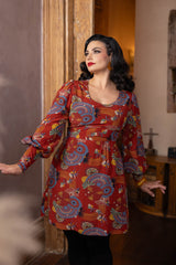Tuesday Mini Dress - Art Deco Swirls