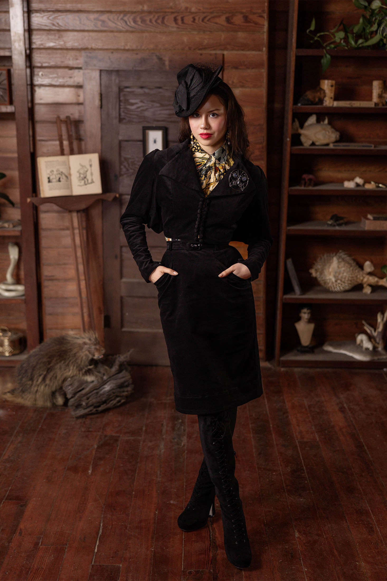 black short jacket for dress 1890s Cropped Jacket