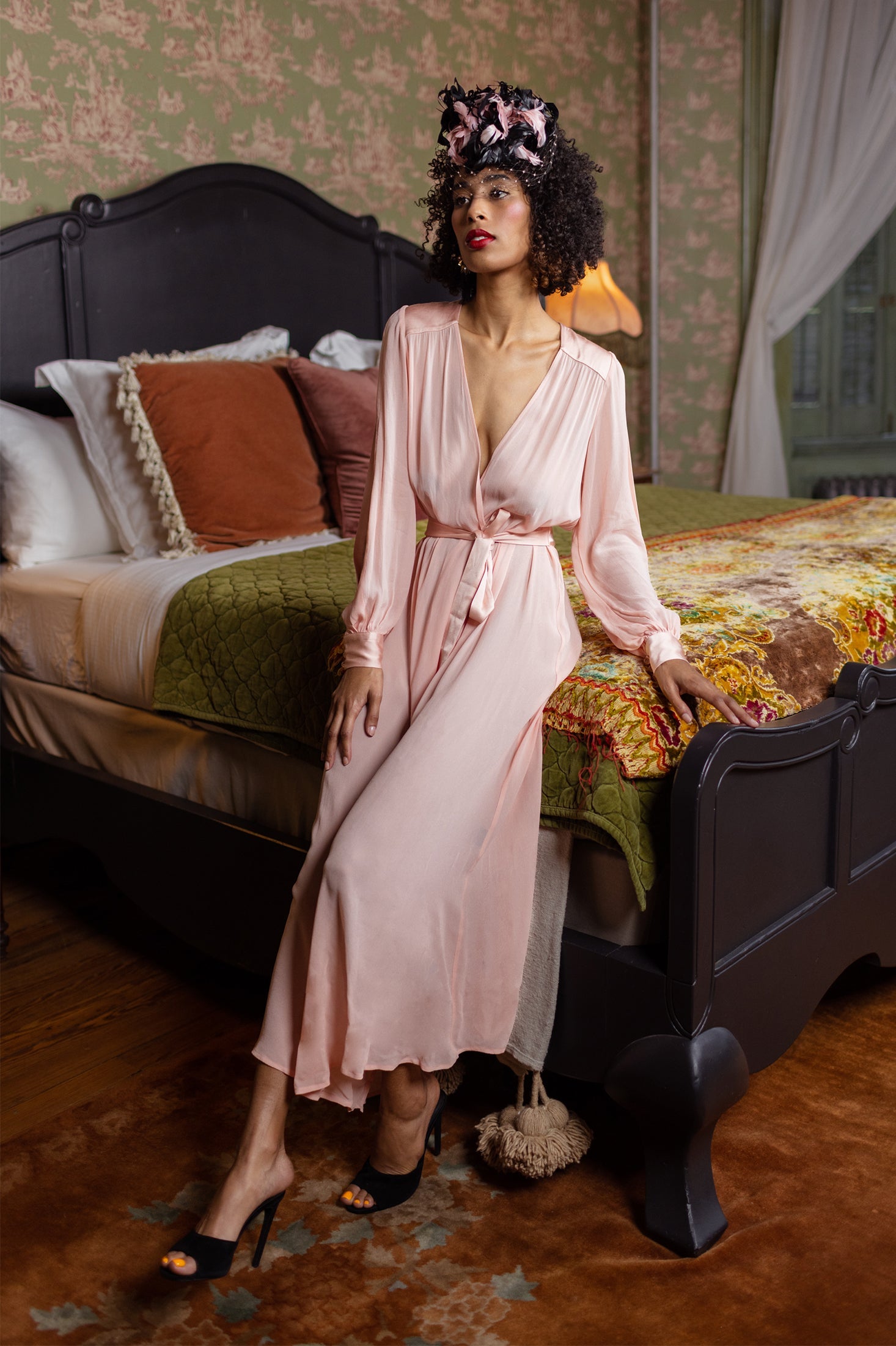 Starlet Robe - Peach - Peach Boudoir - Sale ##description##
