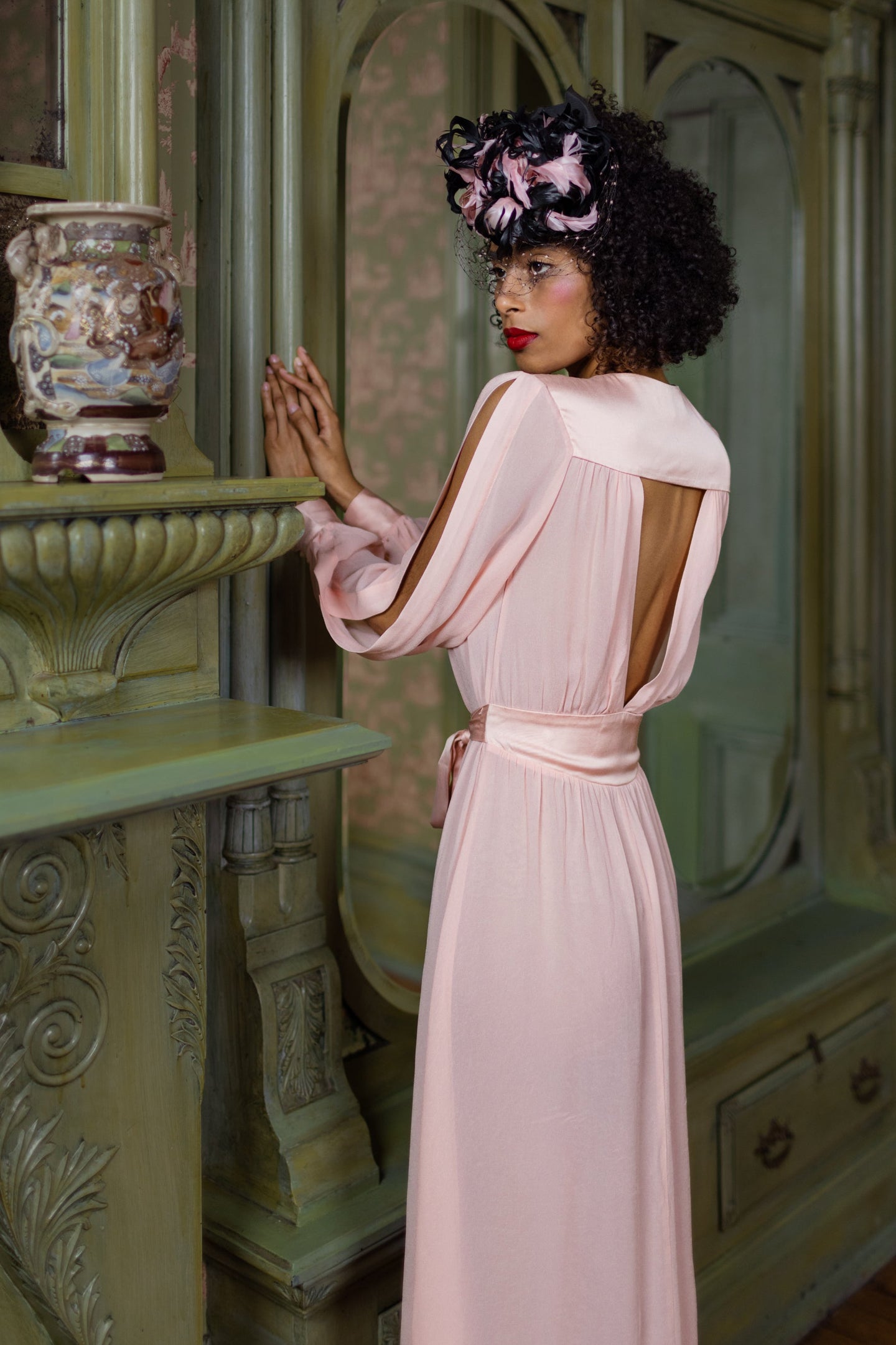 Starlet Robe - Peach - Peach Boudoir - Sale