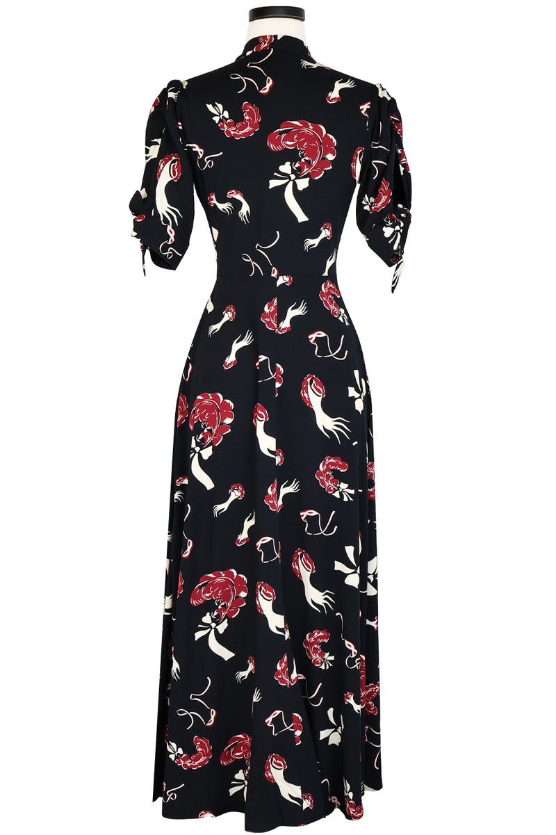 Tie Sleeve Jenny Long Dress - Midnight Slap and Tickle