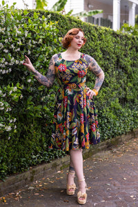 Annette Dress - Tiki Floral