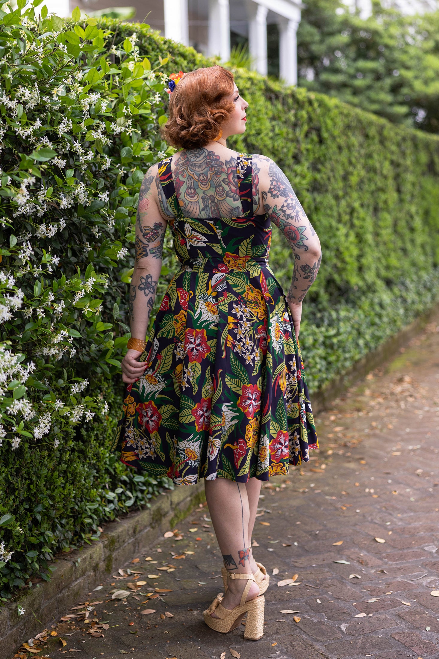 Annette Dress - Tiki Floral