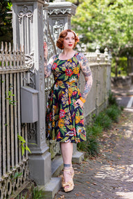 Annette Dress - Tiki Floral