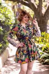 Pin Up Pocket Top - Tiki Floral ##description##