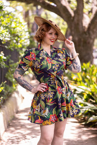 Pin Up Pocket Top - Tiki Floral ##description##