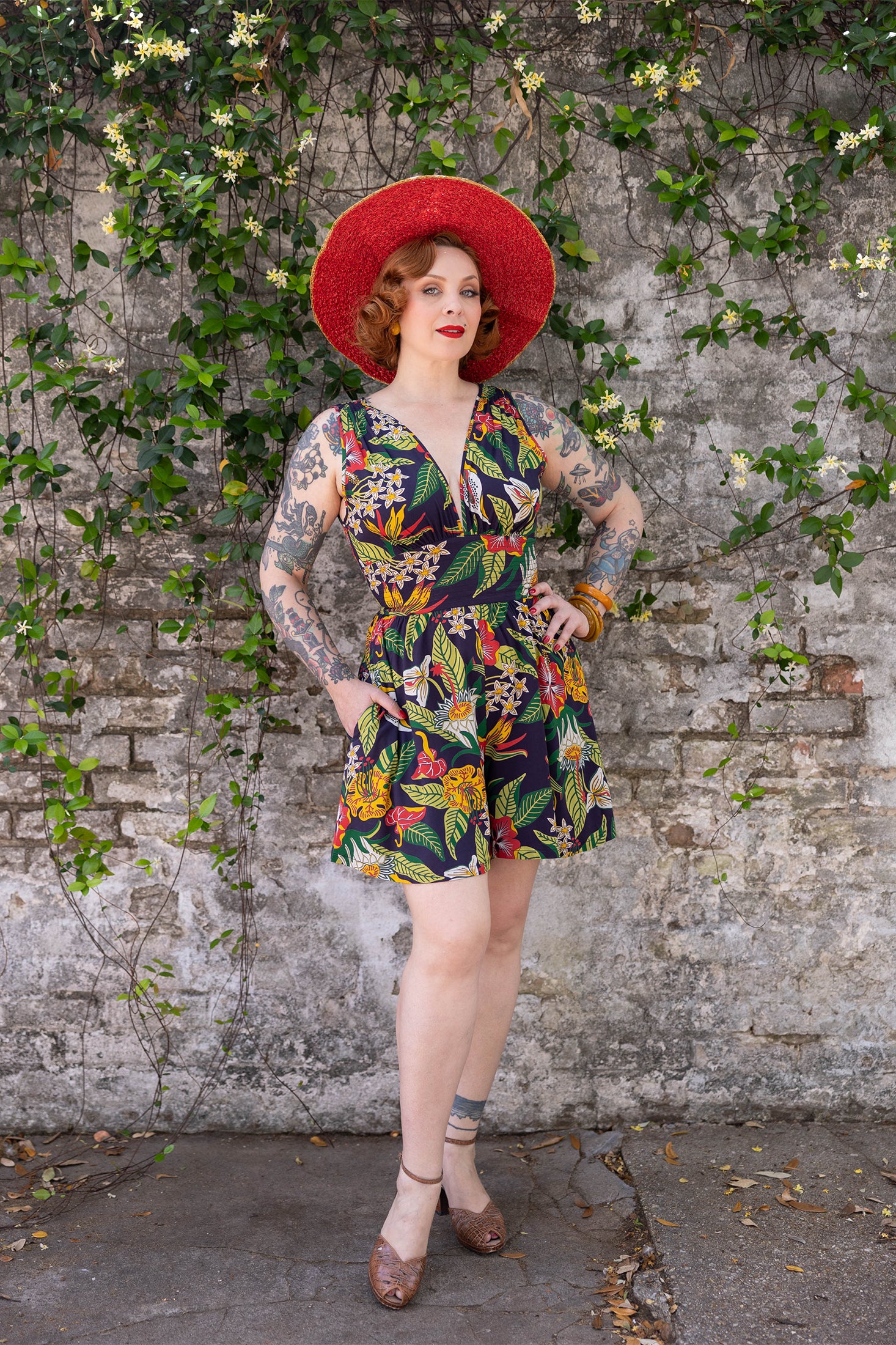 Cami Romper - Tiki Floral