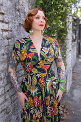 Claire Long Dress - Tiki Floral